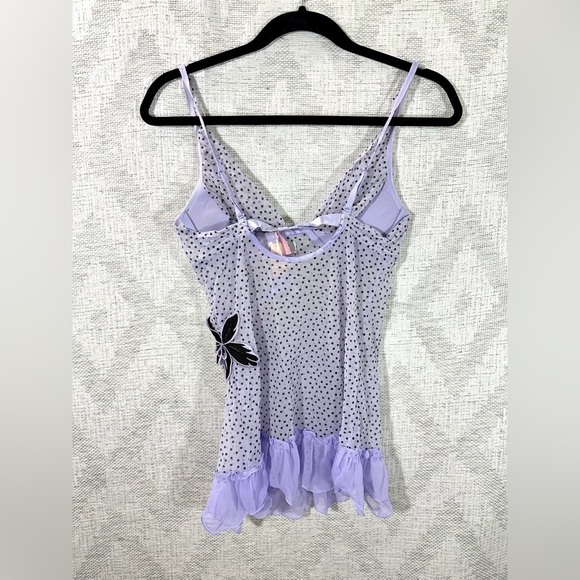 NWT victoria's secret purple polka dot chemise size 34C - Picture 4 of 10
